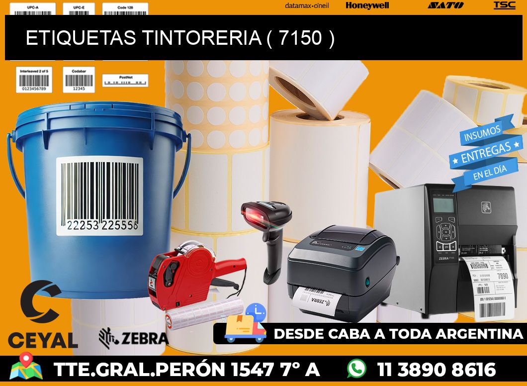 ETIQUETAS TINTORERIA ( 7150 )