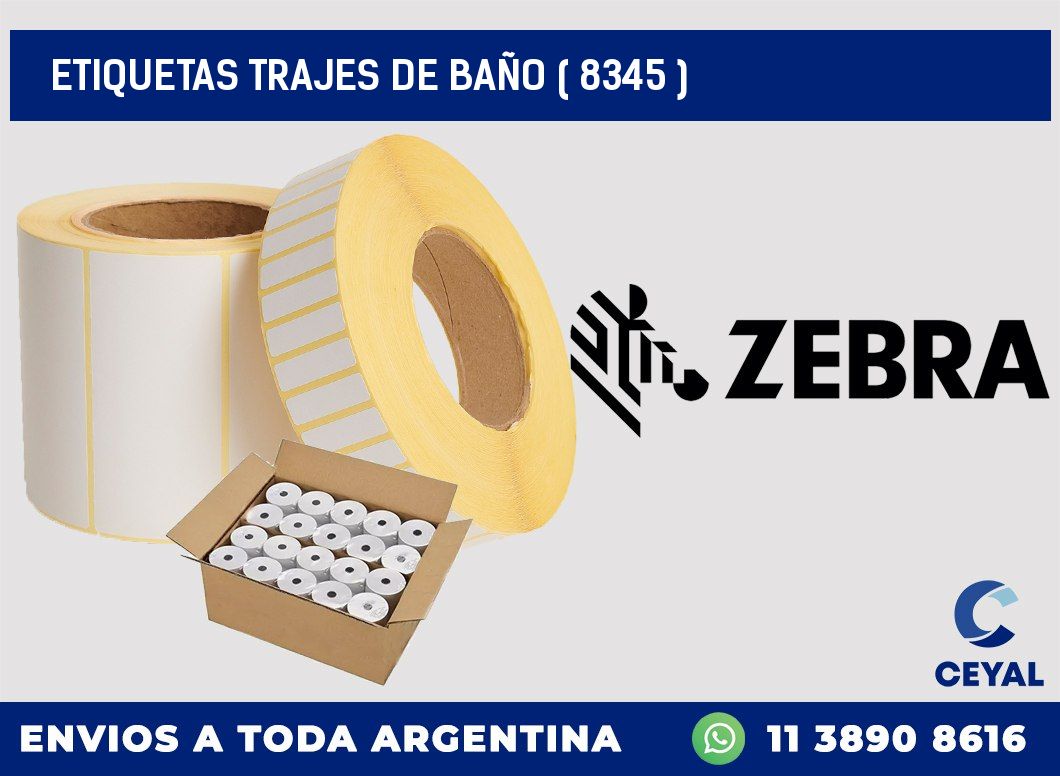 ETIQUETAS TRAJES DE BAÑO ( 8345 )