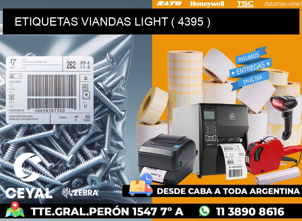 ETIQUETAS VIANDAS LIGHT ( 4395 )