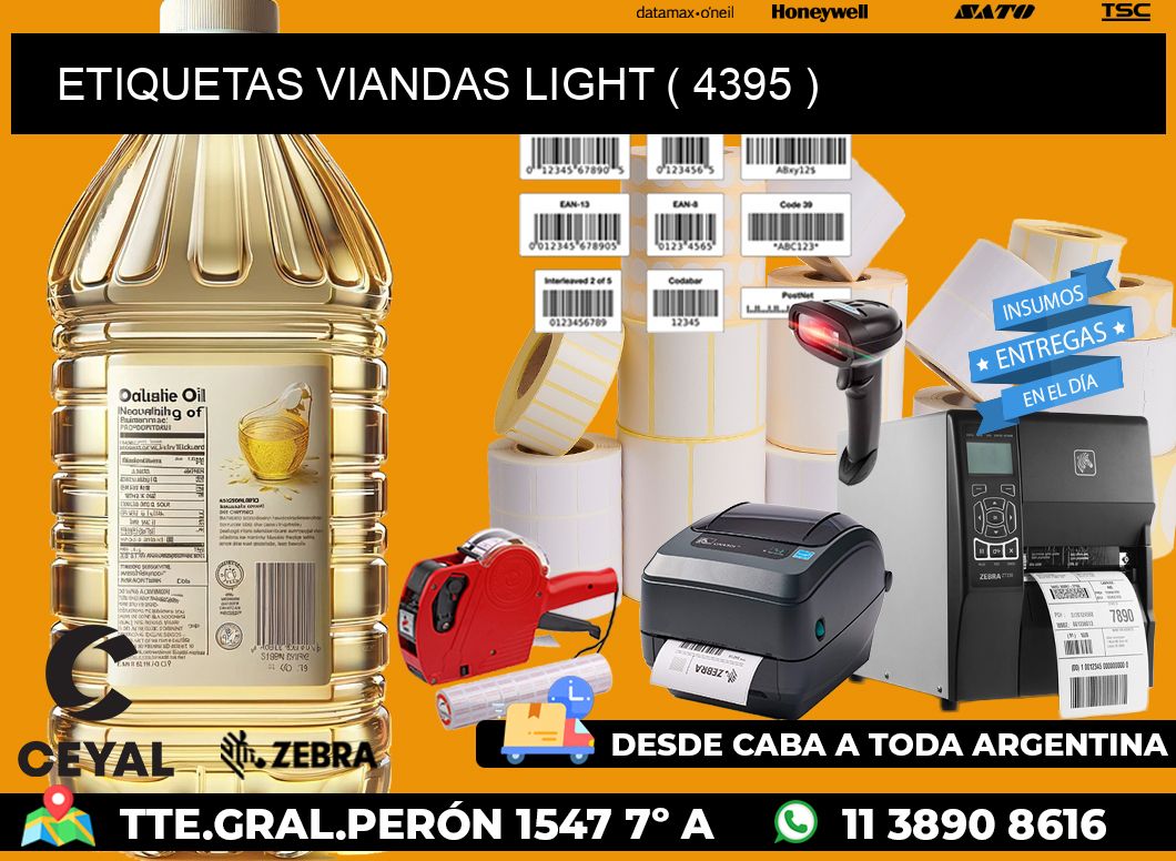 ETIQUETAS VIANDAS LIGHT ( 4395 )