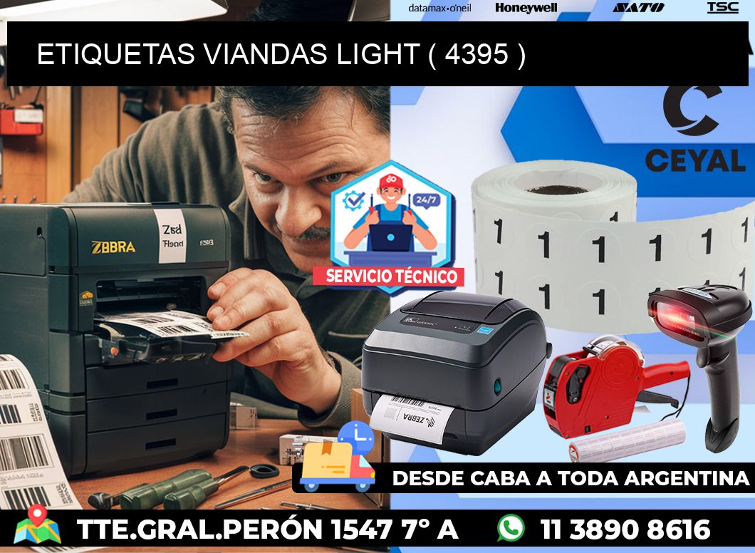 ETIQUETAS VIANDAS LIGHT ( 4395 )