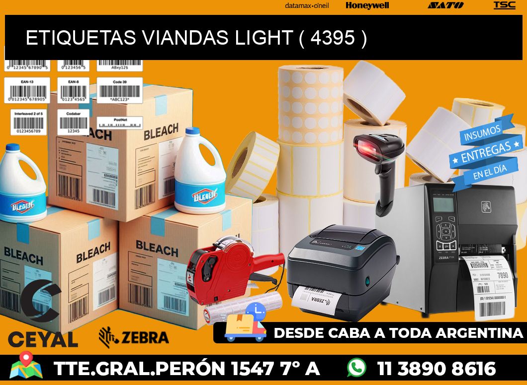 ETIQUETAS VIANDAS LIGHT ( 4395 )