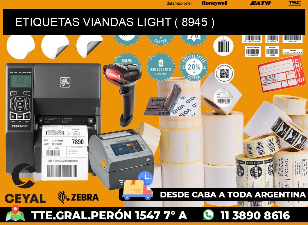 ETIQUETAS VIANDAS LIGHT ( 8945 )