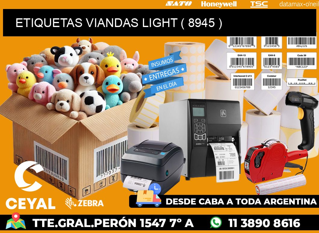 ETIQUETAS VIANDAS LIGHT ( 8945 )