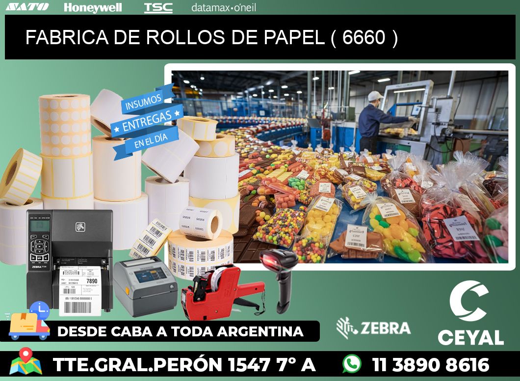 FABRICA DE ROLLOS DE PAPEL ( 6660 )