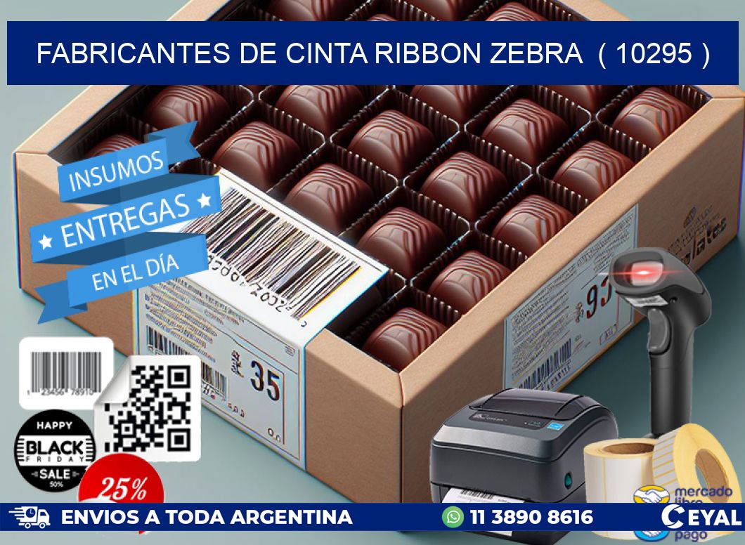 FABRICANTES DE CINTA RIBBON ZEBRA ( 10295 )