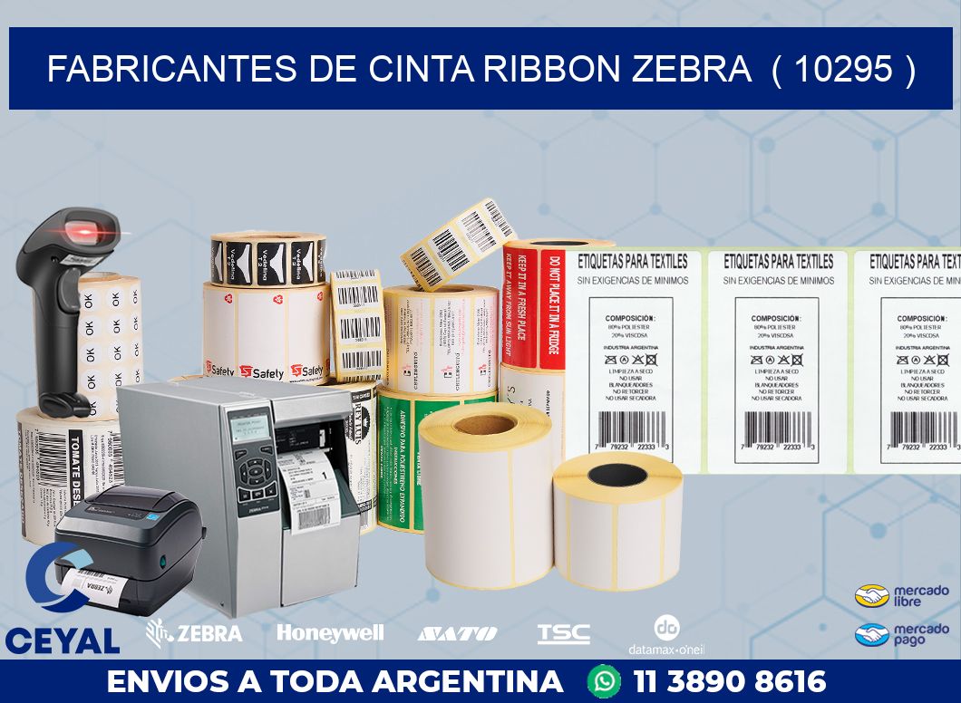 FABRICANTES DE CINTA RIBBON ZEBRA ( 10295 )