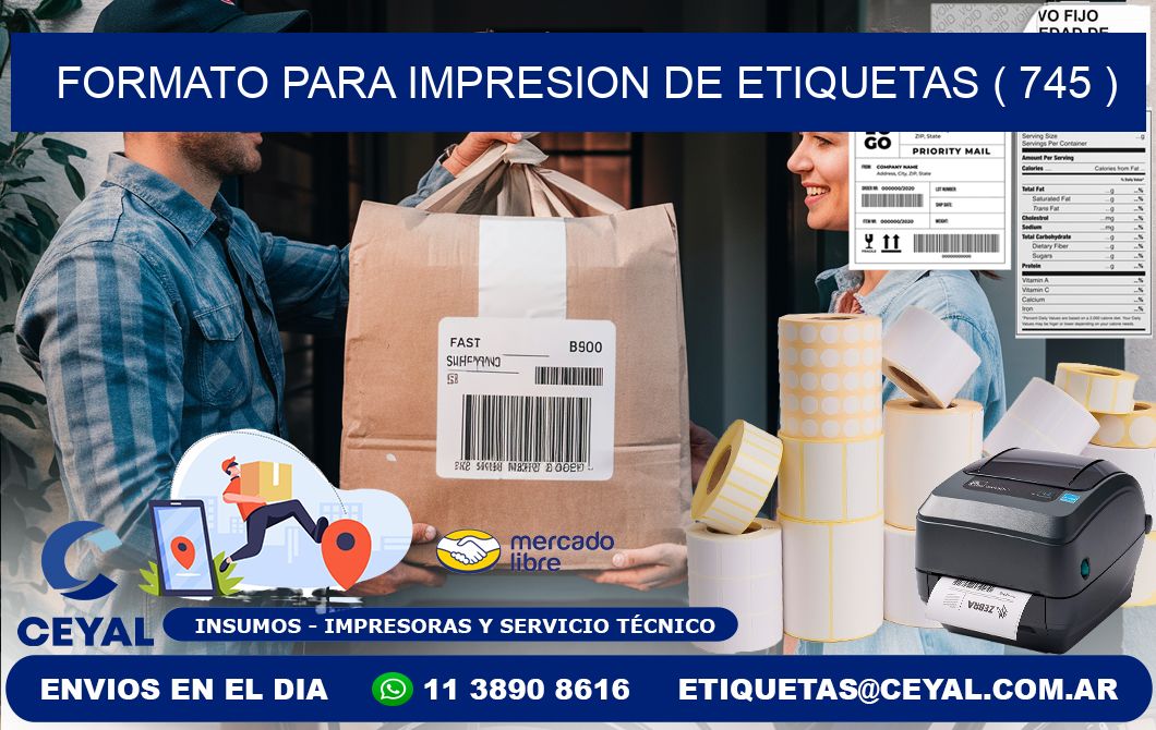 FORMATO PARA IMPRESION DE ETIQUETAS ( 745 )