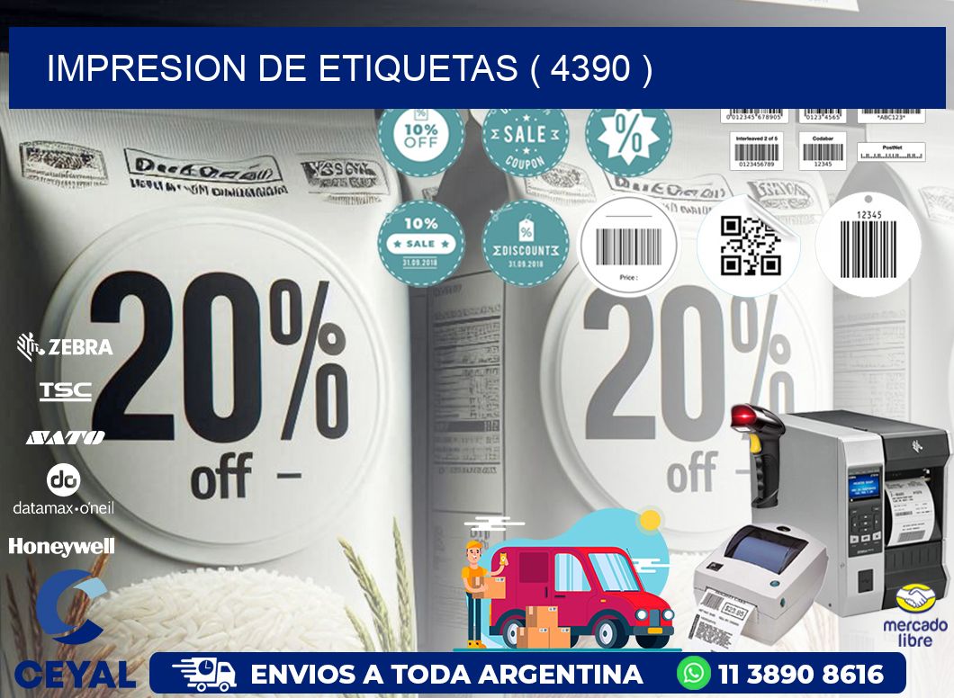 IMPRESION DE ETIQUETAS ( 4390 )