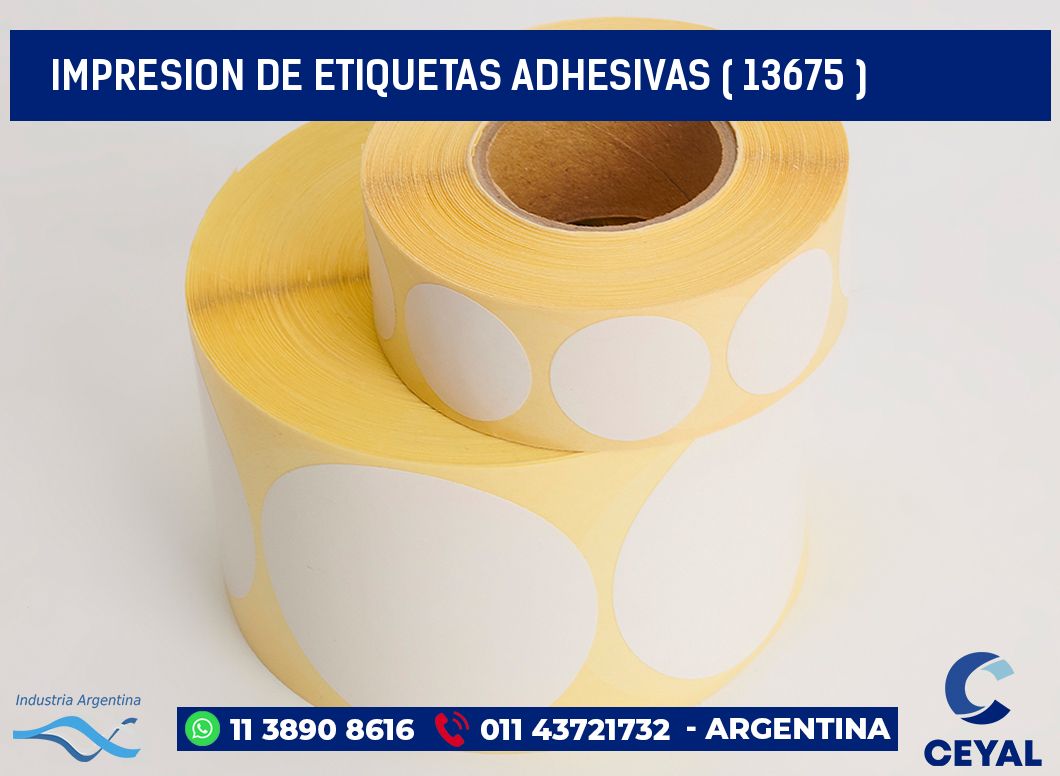 IMPRESION DE ETIQUETAS ADHESIVAS ( 13675 )