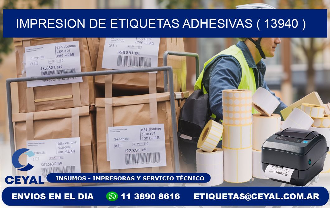 IMPRESION DE ETIQUETAS ADHESIVAS ( 13940 )