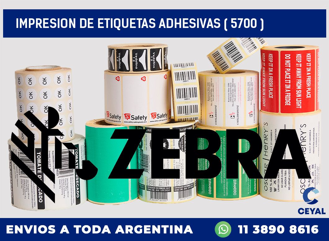 IMPRESION DE ETIQUETAS ADHESIVAS ( 5700 )