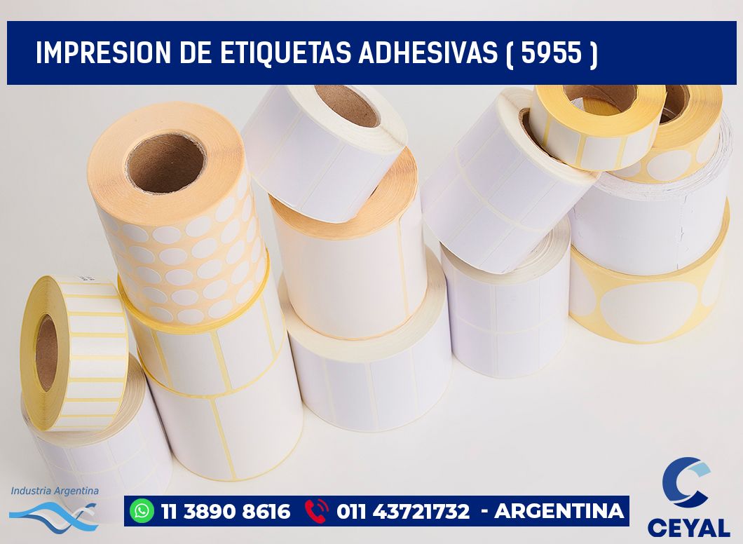 IMPRESION DE ETIQUETAS ADHESIVAS ( 5955 )