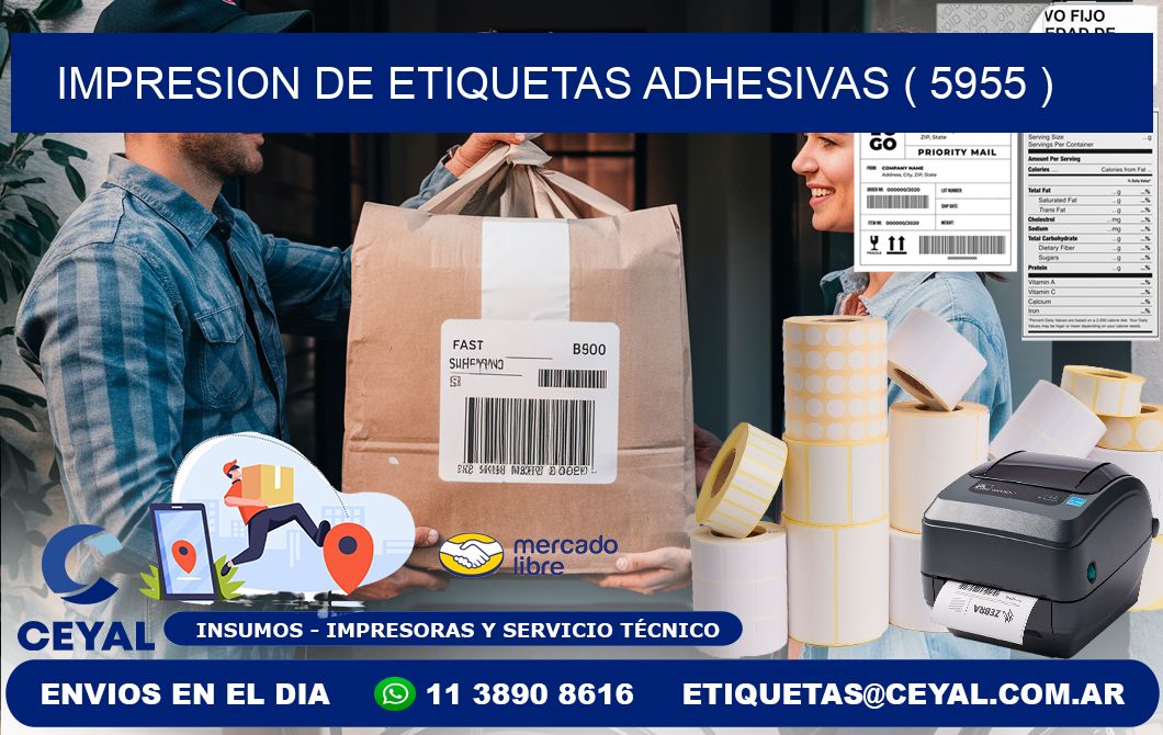 IMPRESION DE ETIQUETAS ADHESIVAS ( 5955 )