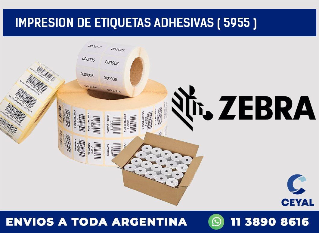 IMPRESION DE ETIQUETAS ADHESIVAS ( 5955 )