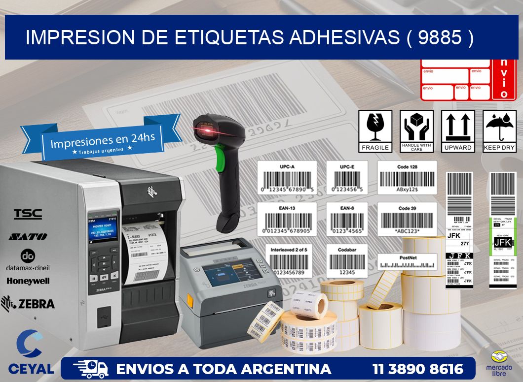 IMPRESION DE ETIQUETAS ADHESIVAS ( 9885 )