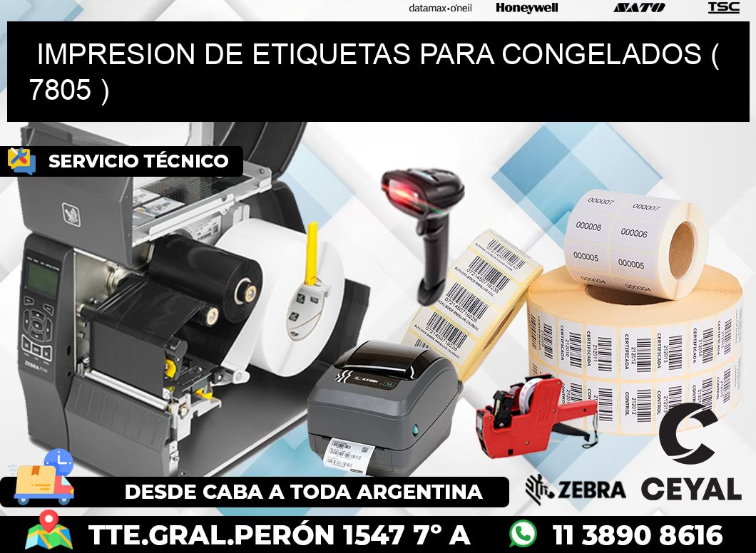 IMPRESION DE ETIQUETAS PARA CONGELADOS ( 7805 )