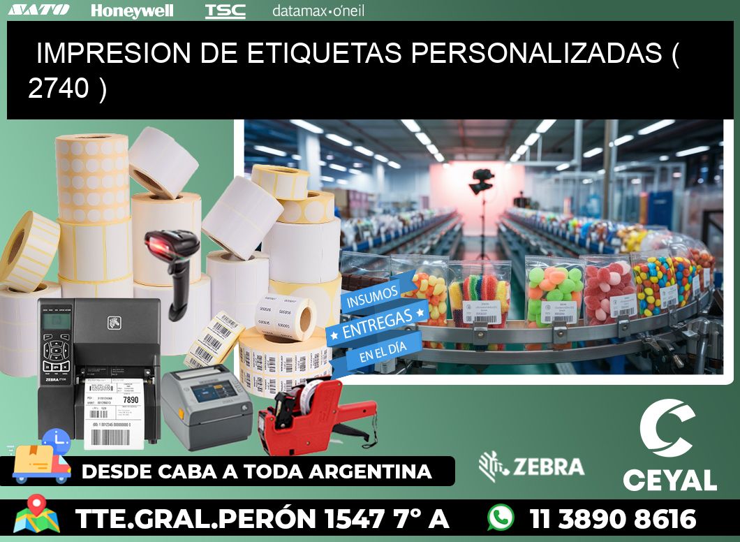 IMPRESION DE ETIQUETAS PERSONALIZADAS ( 2740 )