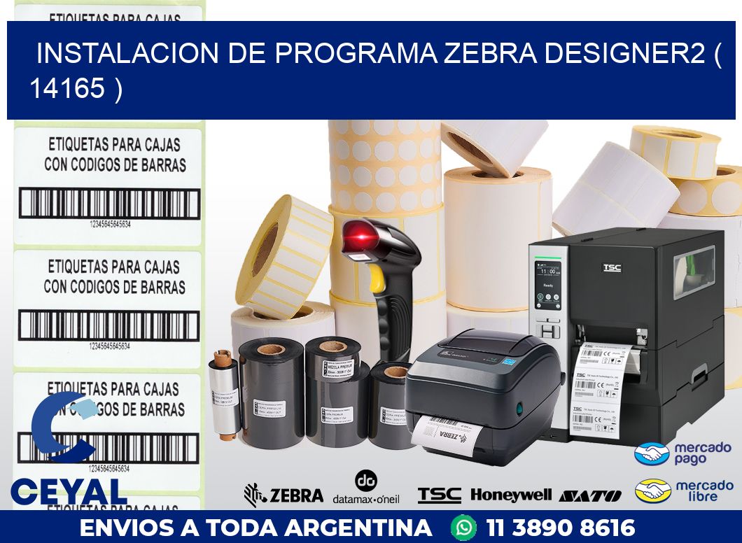 INSTALACION DE PROGRAMA ZEBRA DESIGNER2 ( 14165 )