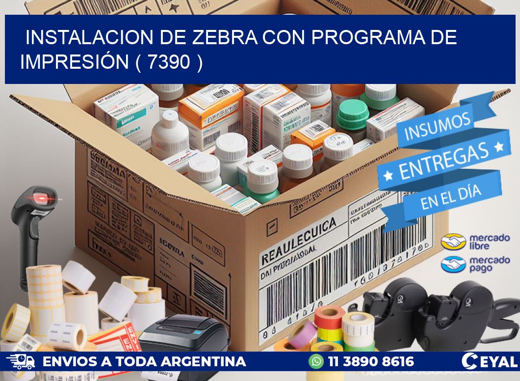 INSTALACION DE ZEBRA CON PROGRAMA DE IMPRESIÓN ( 7390 )