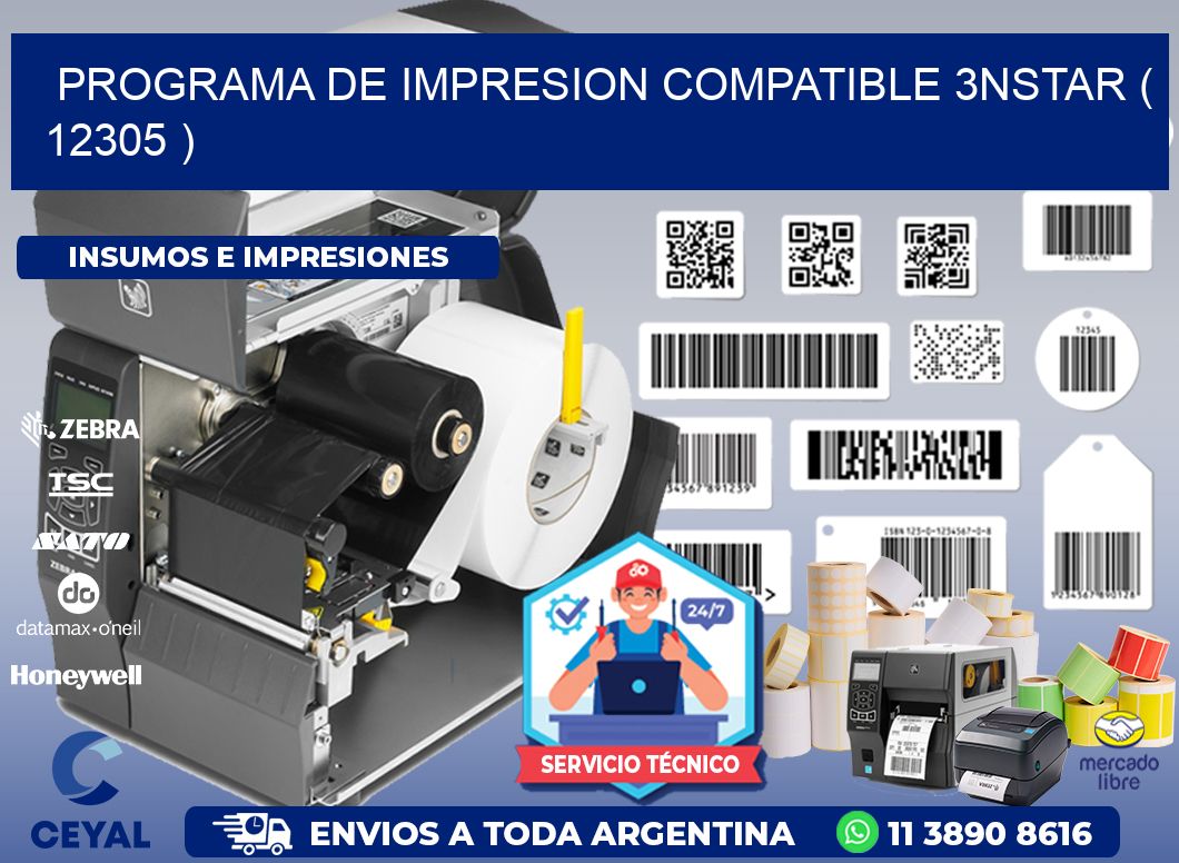 PROGRAMA DE IMPRESION COMPATIBLE 3NSTAR ( 12305 )
