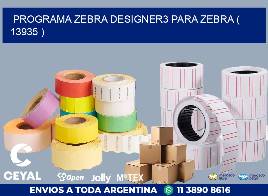 PROGRAMA ZEBRA DESIGNER3 PARA ZEBRA ( 13935 )