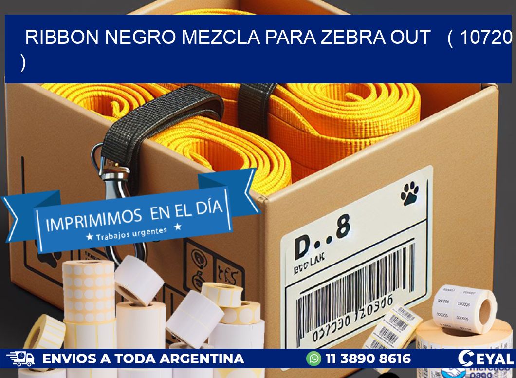 RIBBON NEGRO MEZCLA PARA ZEBRA OUT ( 10720 )