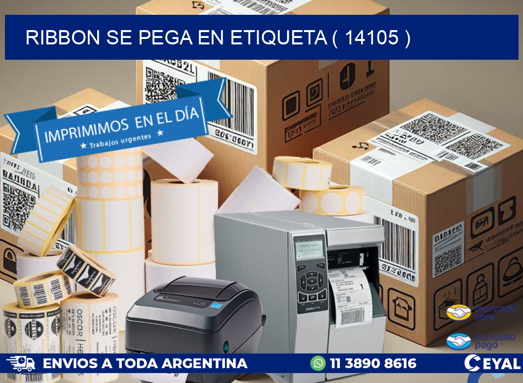 RIBBON SE PEGA EN ETIQUETA ( 14105 )