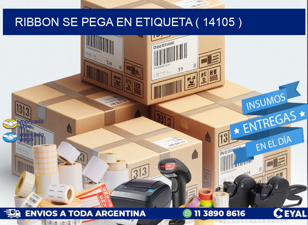 RIBBON SE PEGA EN ETIQUETA ( 14105 )