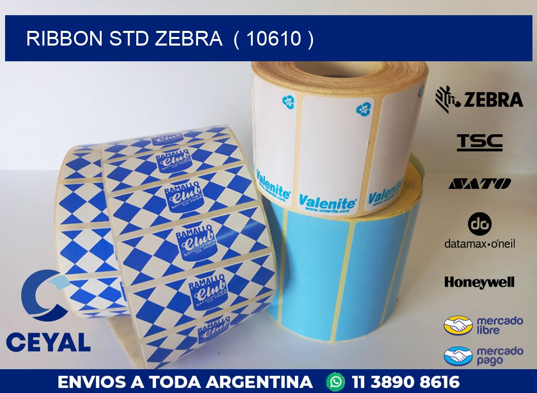 RIBBON STD ZEBRA  ( 10610 )