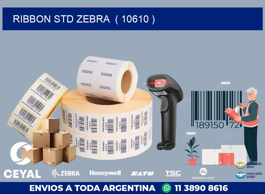 RIBBON STD ZEBRA ( 10610 )