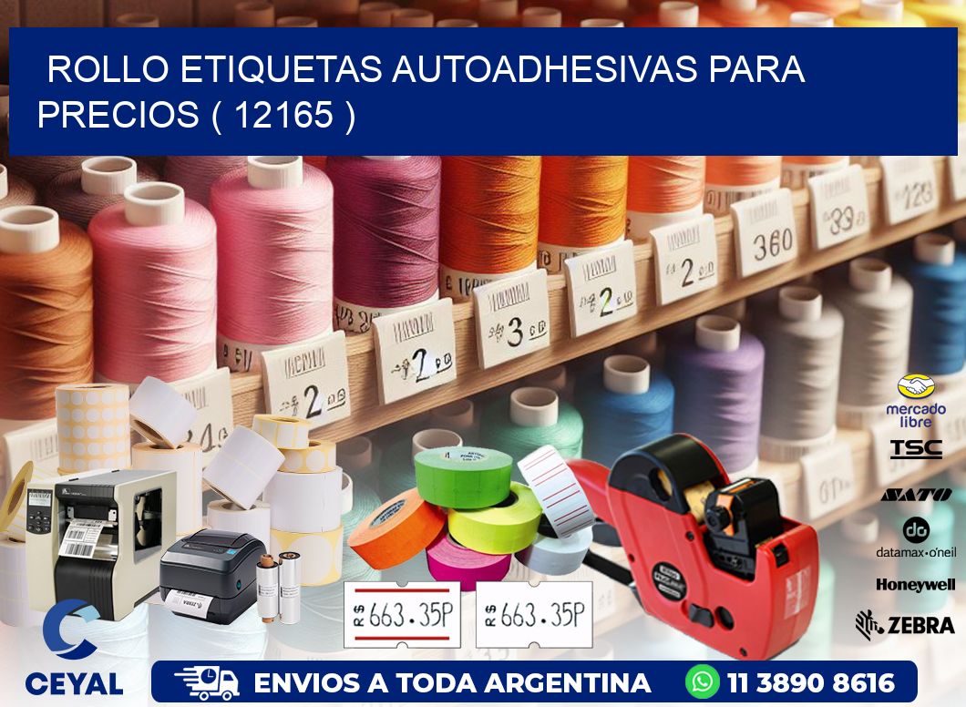 ROLLO ETIQUETAS AUTOADHESIVAS PARA PRECIOS ( 12165 )