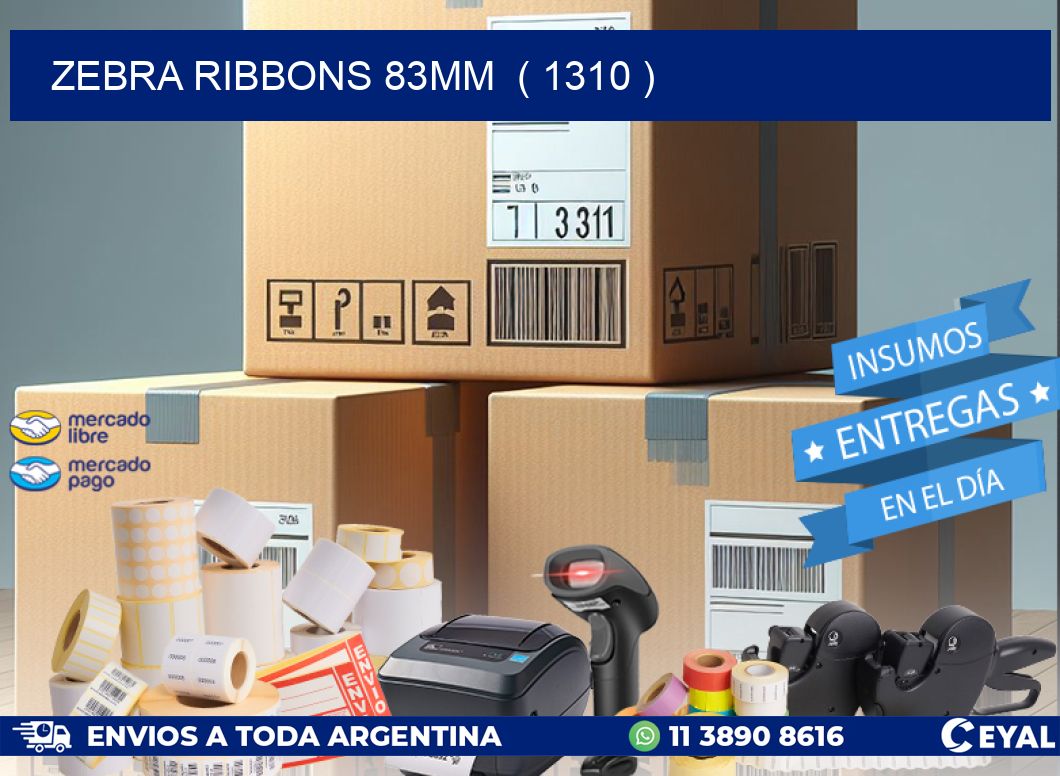 ZEBRA RIBBONS 83MM ( 1310 )
