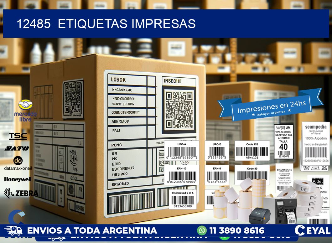 12485  ETIQUETAS IMPRESAS