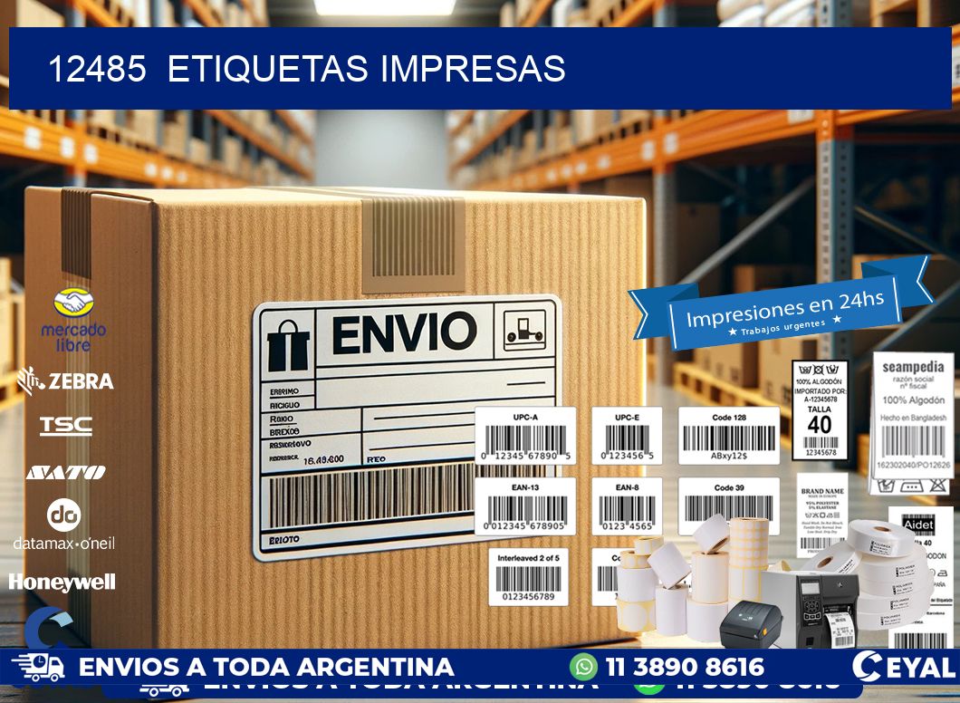 12485  ETIQUETAS IMPRESAS
