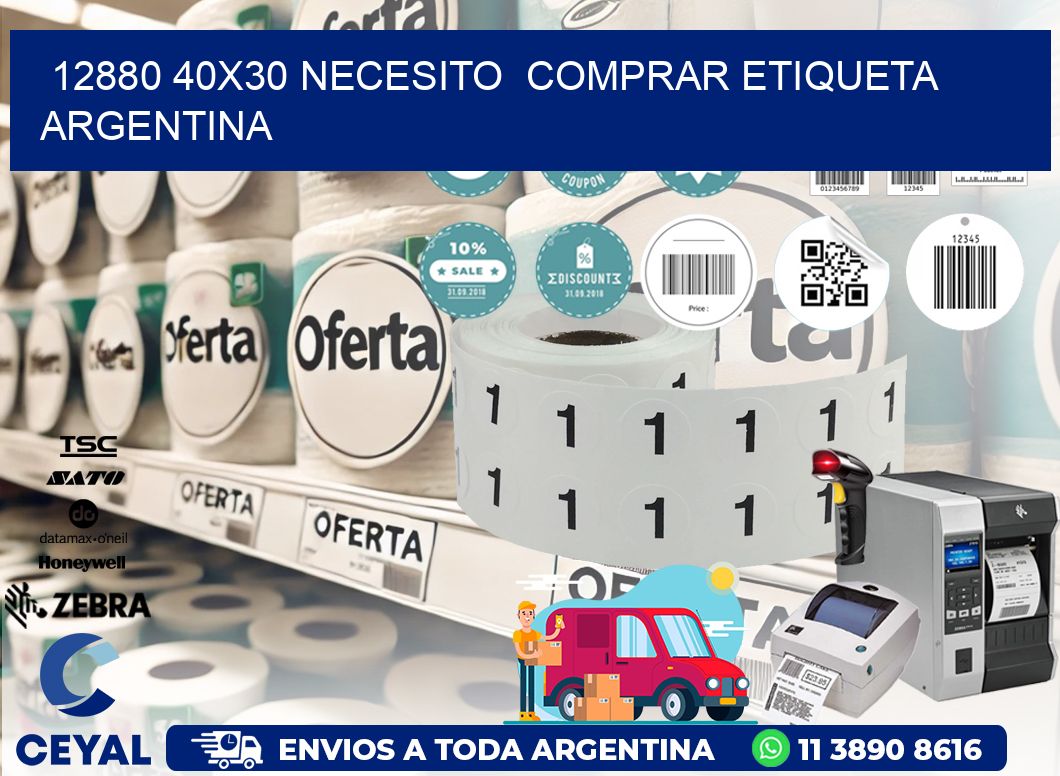 12880 40X30 NECESITO  COMPRAR ETIQUETA ARGENTINA