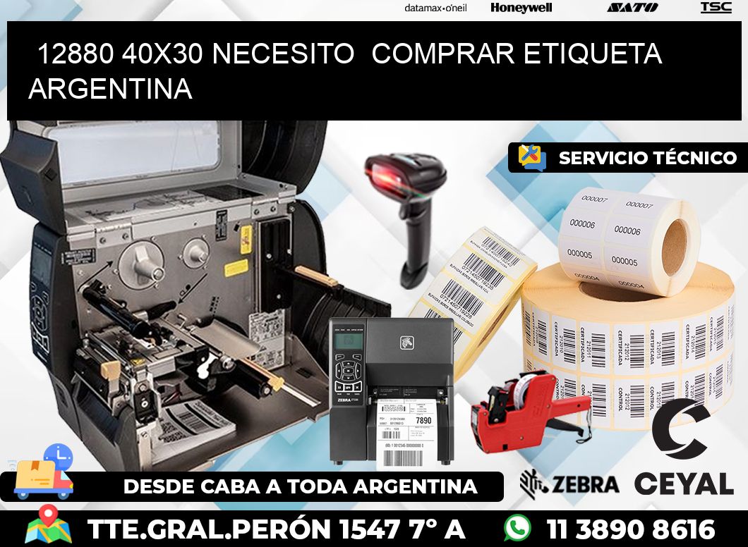 12880 40X30 NECESITO  COMPRAR ETIQUETA ARGENTINA