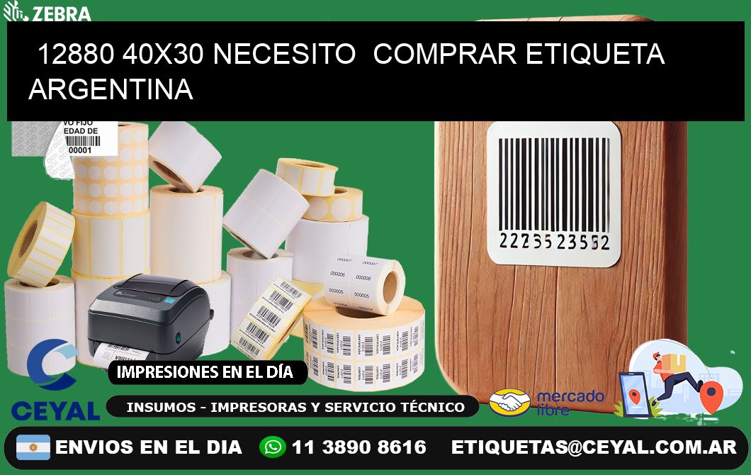12880 40X30 NECESITO  COMPRAR ETIQUETA ARGENTINA