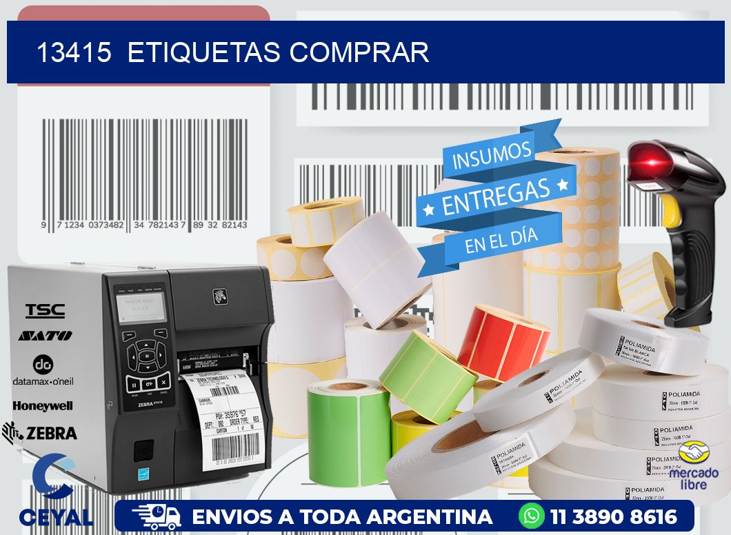13415 ETIQUETAS COMPRAR