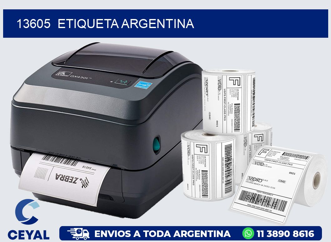 13605  ETIQUETA ARGENTINA
