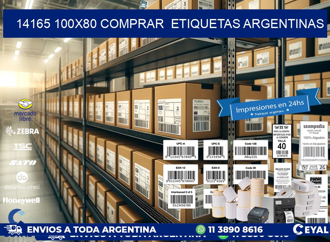 14165 100X80 COMPRAR ETIQUETAS ARGENTINAS