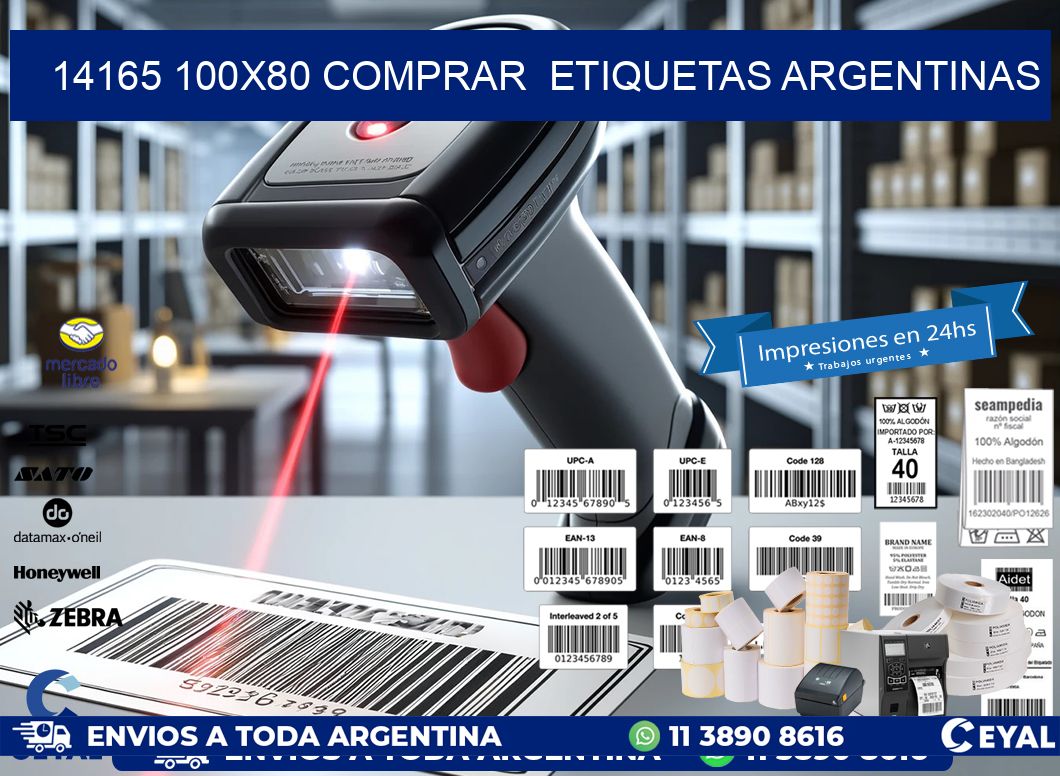 14165 100X80 COMPRAR  ETIQUETAS ARGENTINAS
