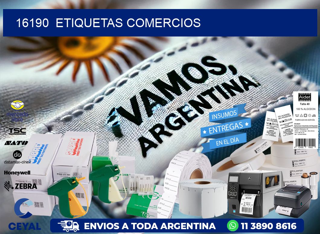 16190  ETIQUETAS COMERCIOS