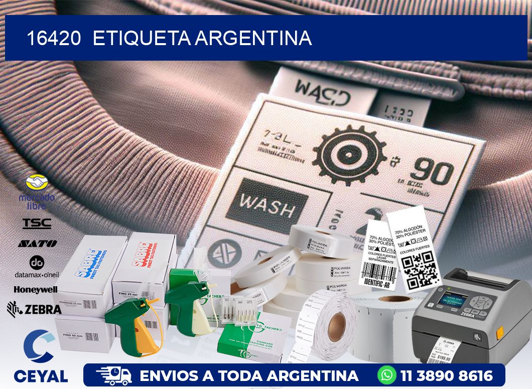 16420  ETIQUETA ARGENTINA