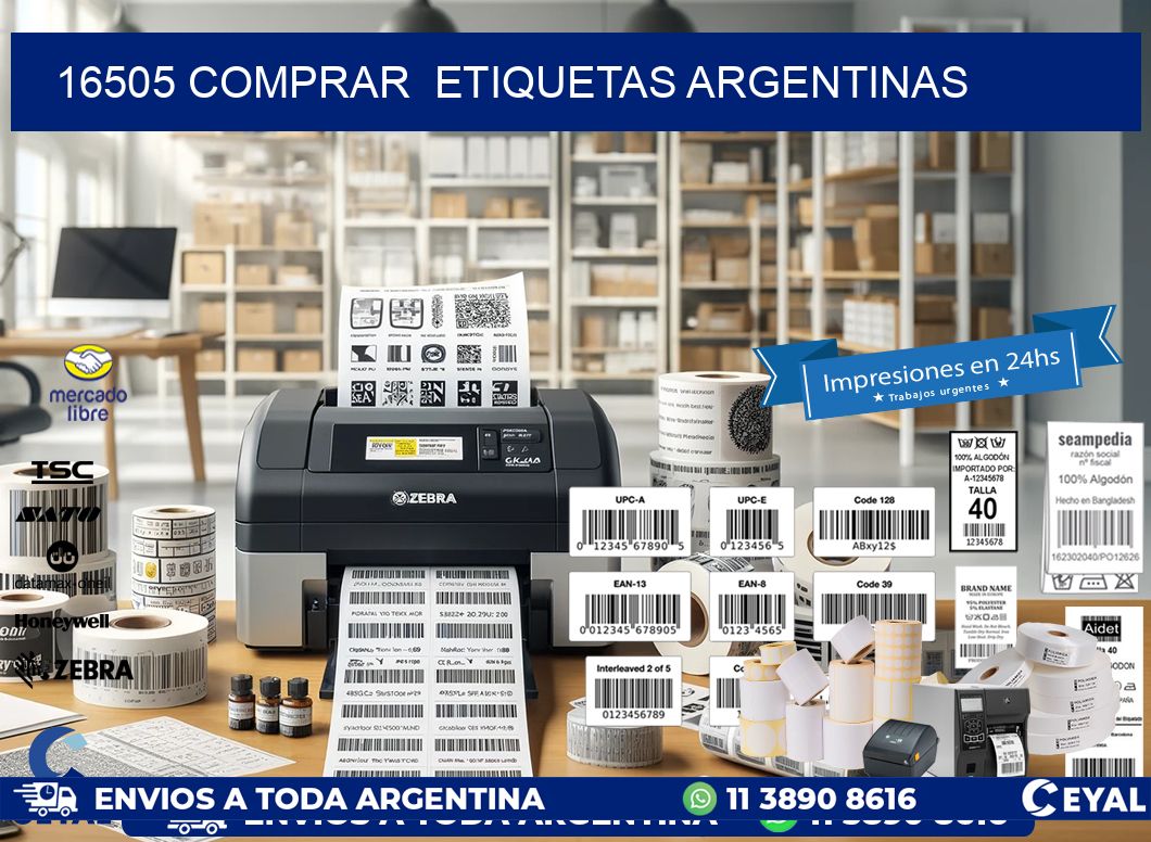 16505 COMPRAR  ETIQUETAS ARGENTINAS