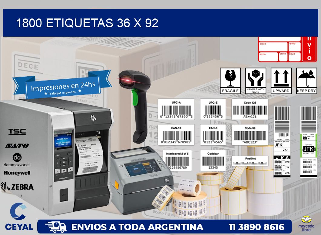 1800 ETIQUETAS 36 x 92