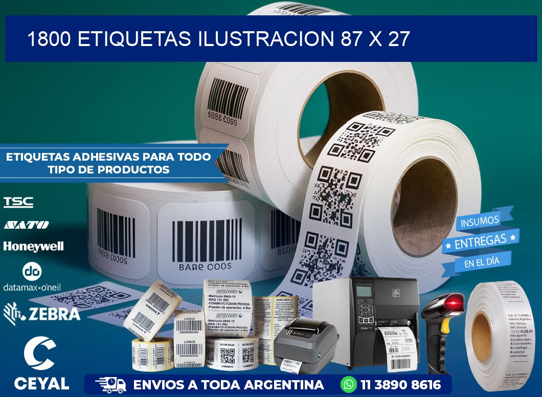 1800 ETIQUETAS ILUSTRACION 87 x 27