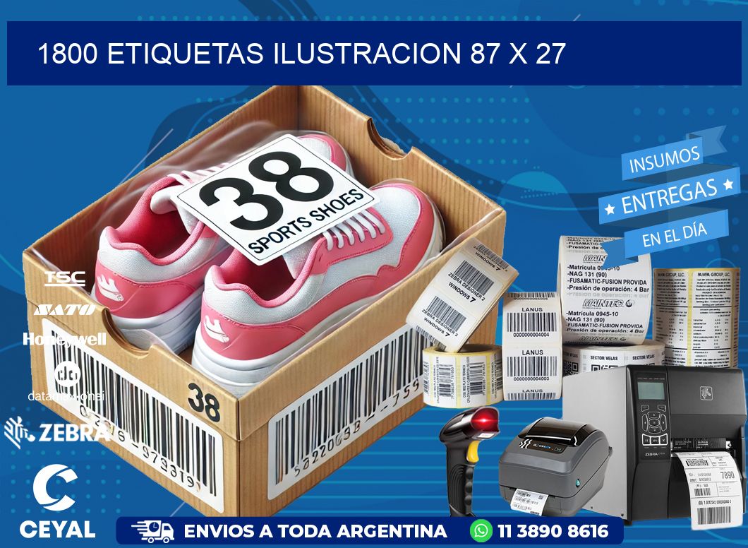 1800 ETIQUETAS ILUSTRACION 87 x 27