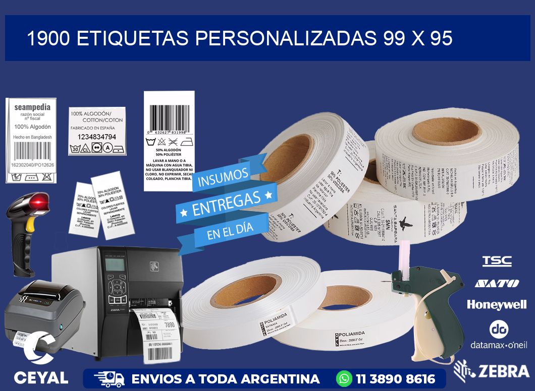 1900 ETIQUETAS PERSONALIZADAS 99 x 95