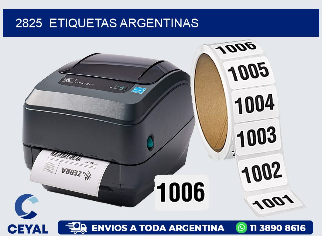 2825  ETIQUETAS ARGENTINAS